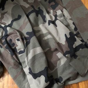 LONG SLEEVE CAMO SWEATSHIRT FROM PACSUN